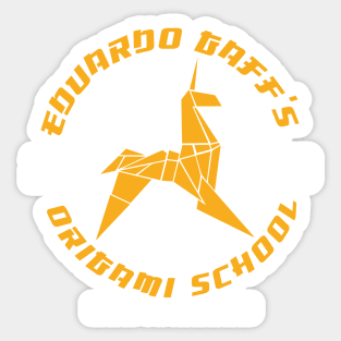 Eduardo Gaff's Origami School Sticker